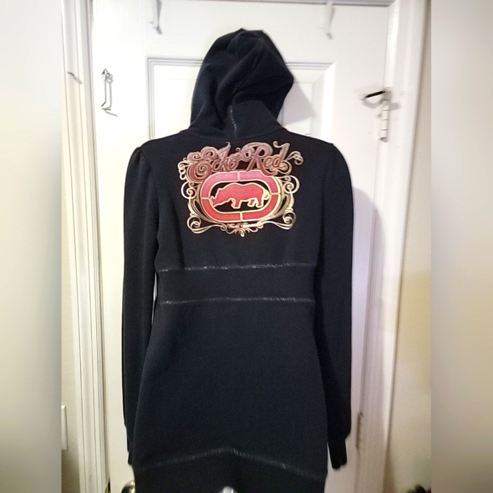 Vintage Ecko Red V Neck Hoodie
